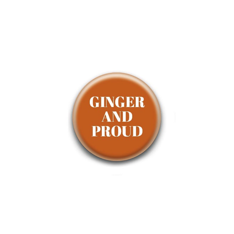 Badge Ginger and Proud