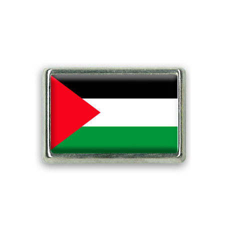 Pins rectangle : Drapeau Palestine