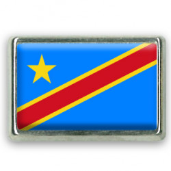 Pins rectangle : Drapeau République Démocratique du Congo