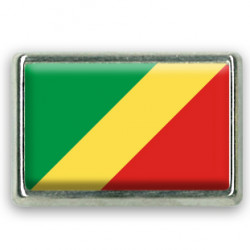 Pins rectangle : Drapeau Congo