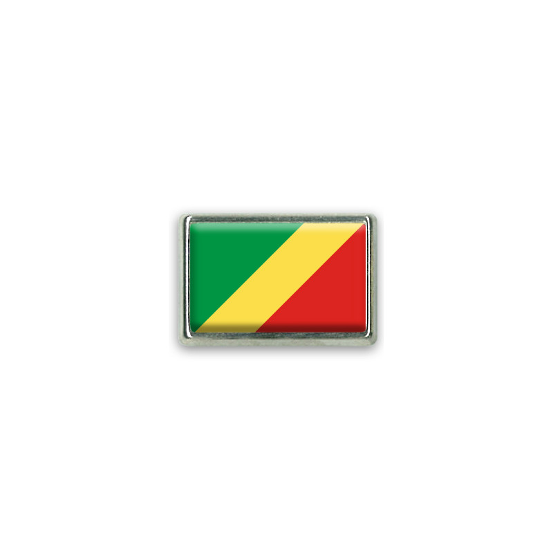 Pins rectangle : Drapeau Congo