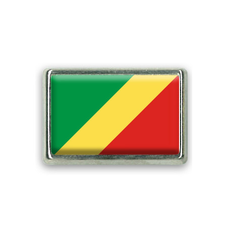 Pins rectangle : Drapeau Congo