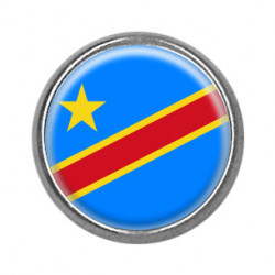 Pins rond : Drapeau République Démocratique du Congo