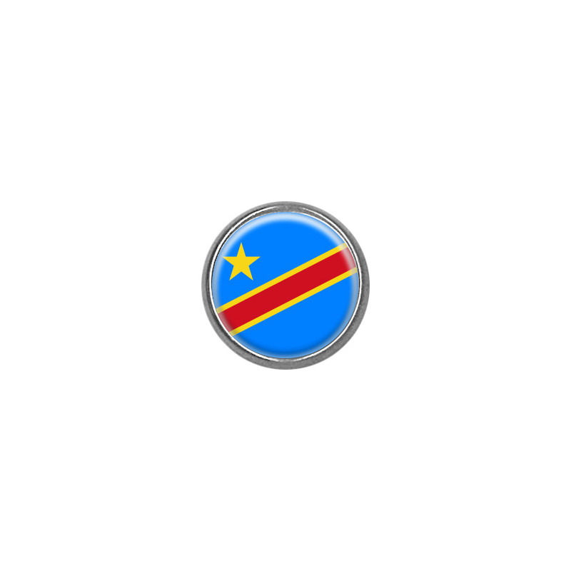 Pins rond : Drapeau République Démocratique du Congo