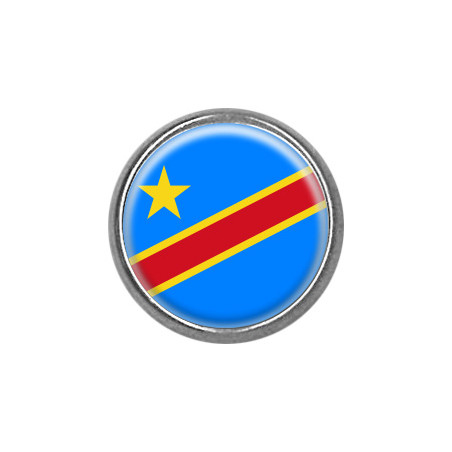 Pins rond : Drapeau République Démocratique du Congo