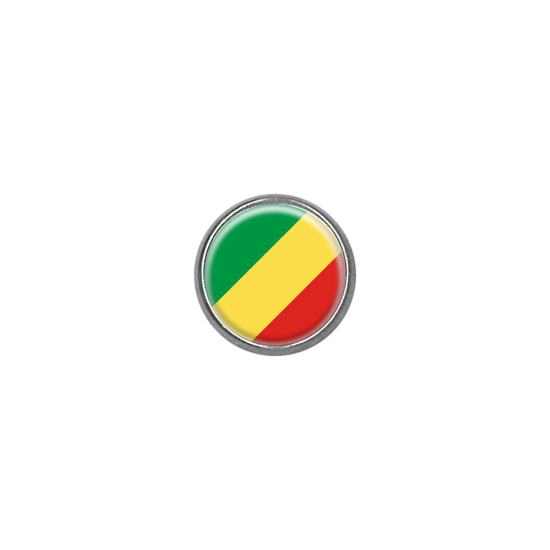 Pins rond : Drapeau Congo