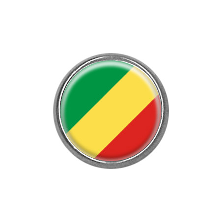 Pins rond : Drapeau Congo