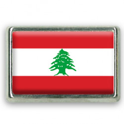 Pins rectangle : Drapeau Liban