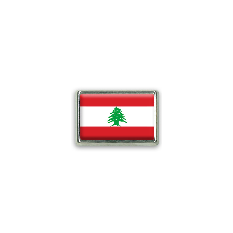 Pins rectangle : Drapeau Liban