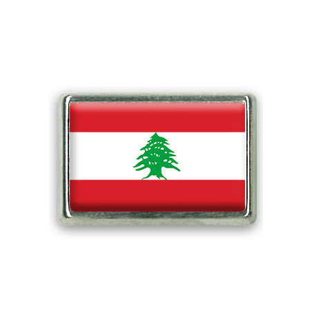 Pins rectangle : Drapeau Liban