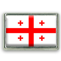 Pins rectangle : Drapeau Géorgie