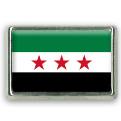 Pins rectangle : Drapeau de la révolution syrienne