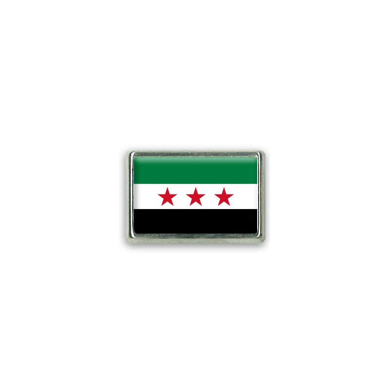 Pins rectangle : Drapeau de la révolution syrienne