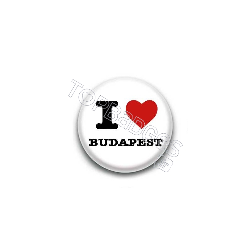 Badge I Love Budapest