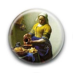 Badge : La Laitière,  Johannes Vermeer