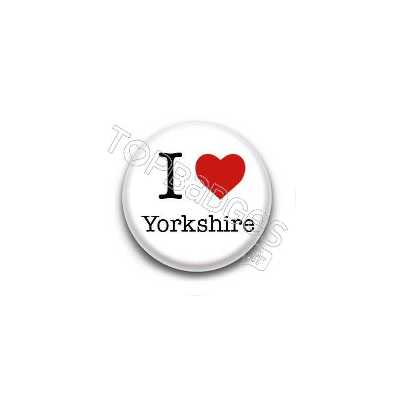 Badge I Love Yorkshire