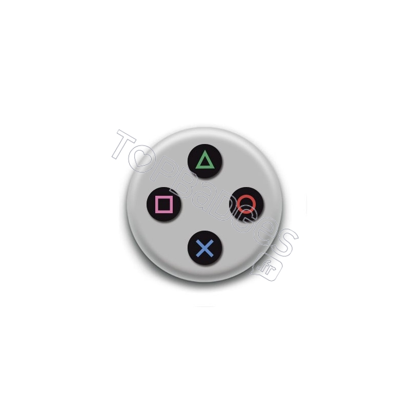 Badge Boutons Playstation