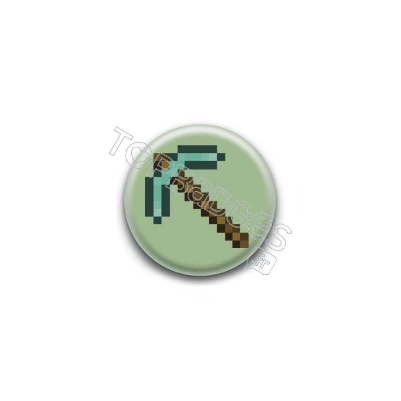 Badge Pioche Minecraft