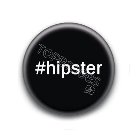 Badge Hashtag Hipster