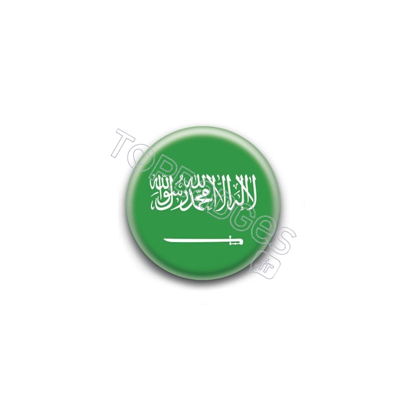 Badge Drapeau Arabie Saoudite