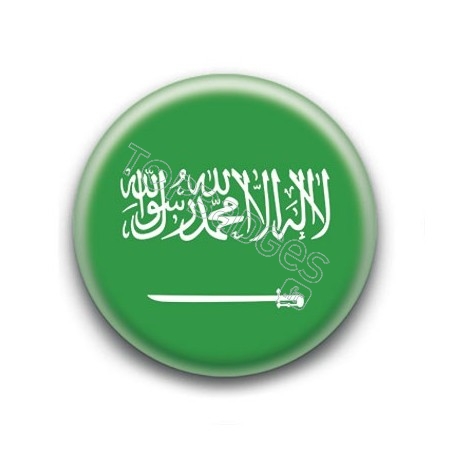 Badge Drapeau Arabie Saoudite