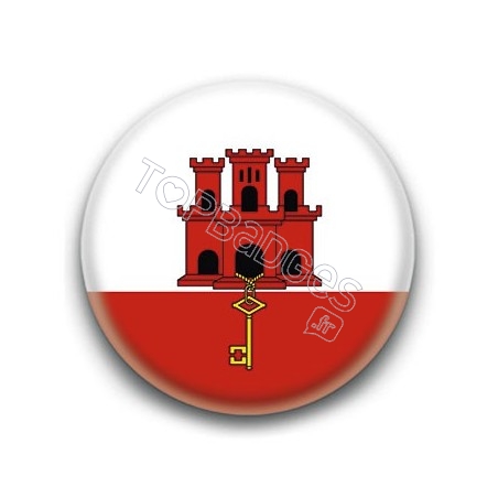 Badge Drapeau Gibraltar