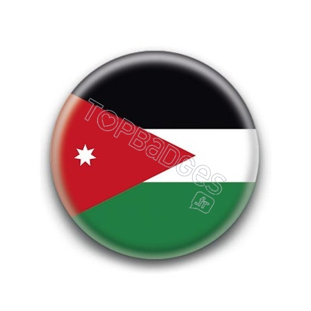 Badge Drapeau Jordanie