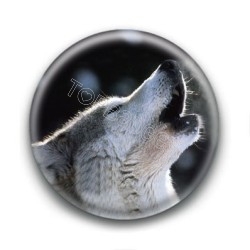 Badge Loup Hurlant