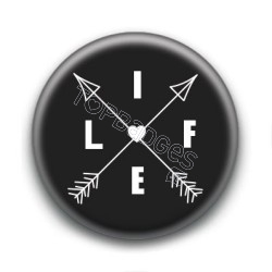 Badge Life Flèches