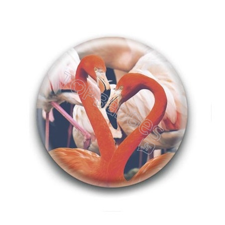 Badge Flamants Roses