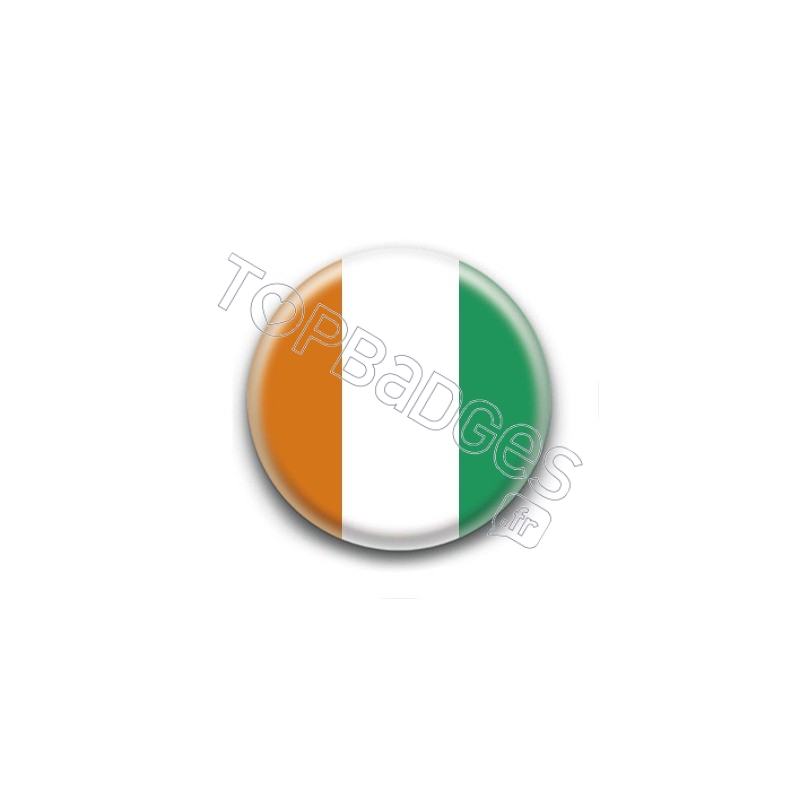 Badge Drapeau de la Côte d'Ivoire