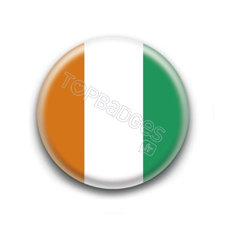 Badge Drapeau de la Côte d'Ivoire