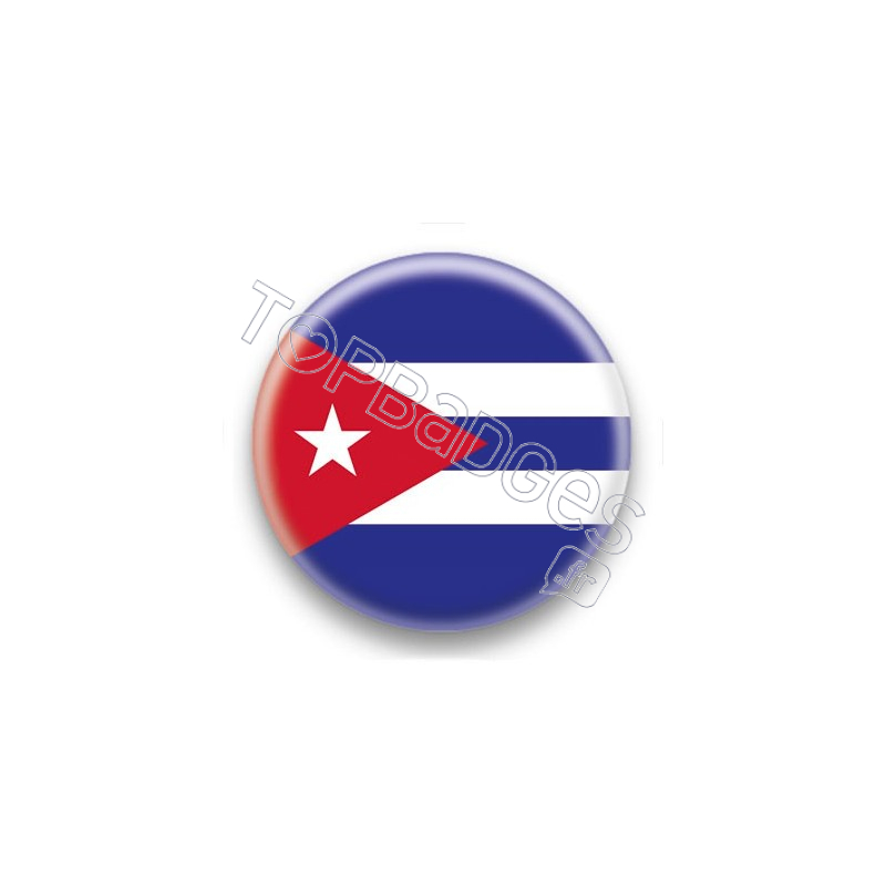 Badge Drapeau Cuba