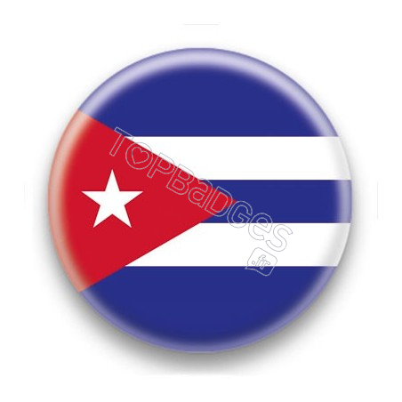 Badge Drapeau Cuba