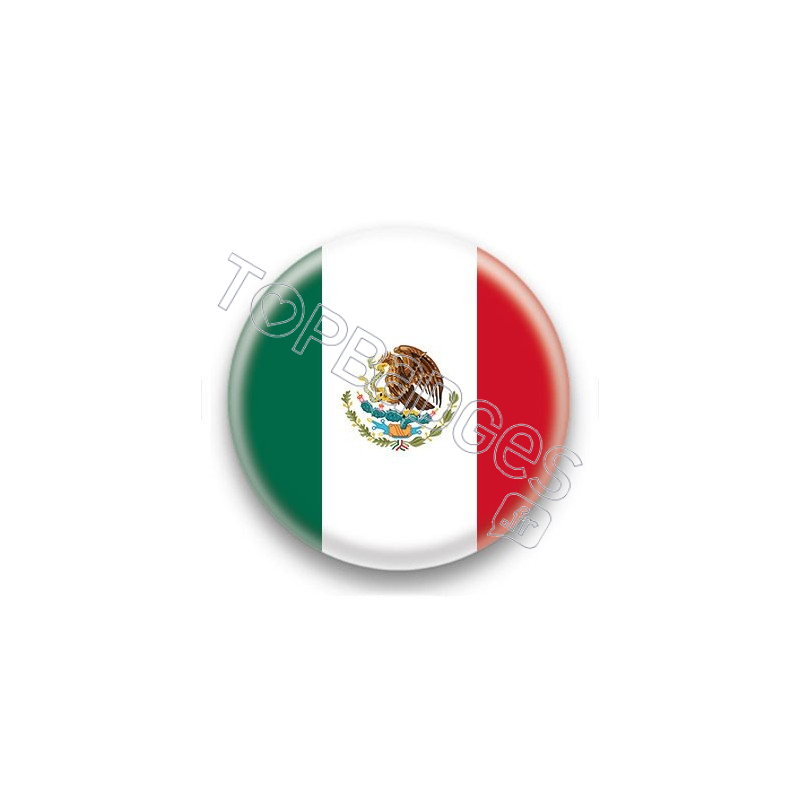 Badge Drapeau Mexique