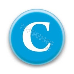 Badge Lettre C