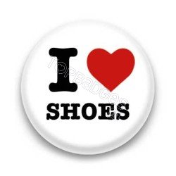 Badge I Love shoes