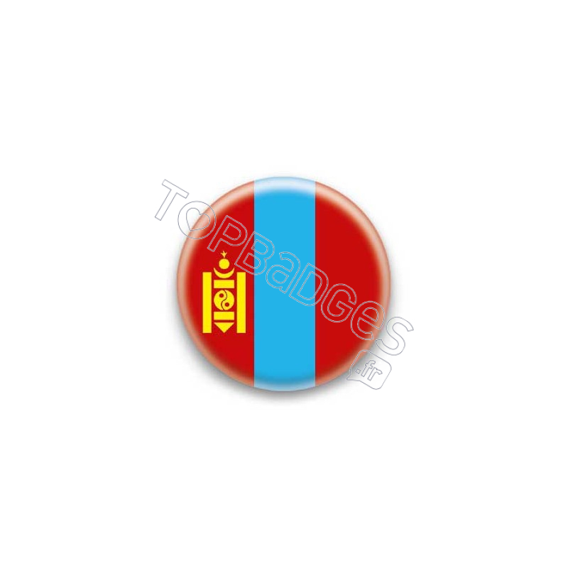 Badge Drapeau de la Mongolie