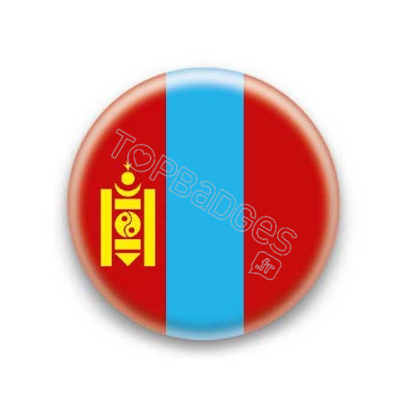 Badge Drapeau de la Mongolie