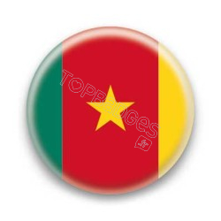 Badge Drapeau Cameroun