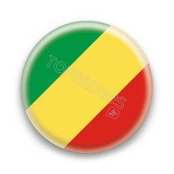 Badge Drapeau Congo