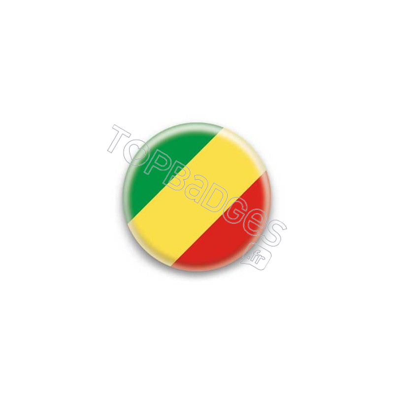 Badge Drapeau Congo