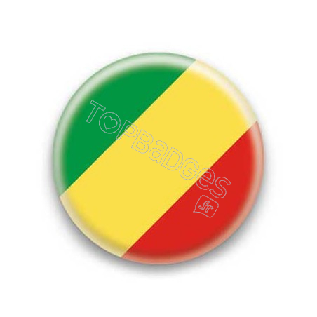 Badge Drapeau Congo