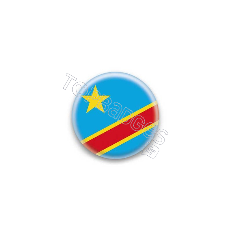 Badge Drapeau République Démocratique du Congo