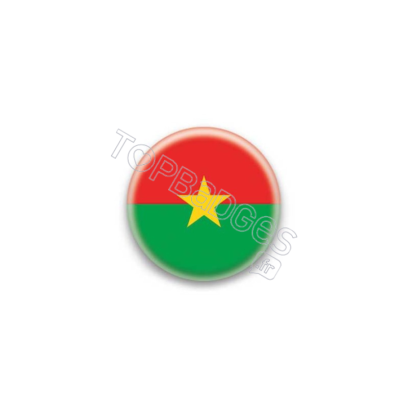 Badge Drapeau Burkina Faso