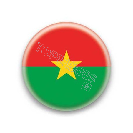 Badge Drapeau Burkina Faso