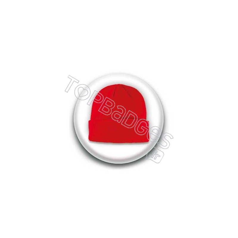 Badge bonnet rouge 