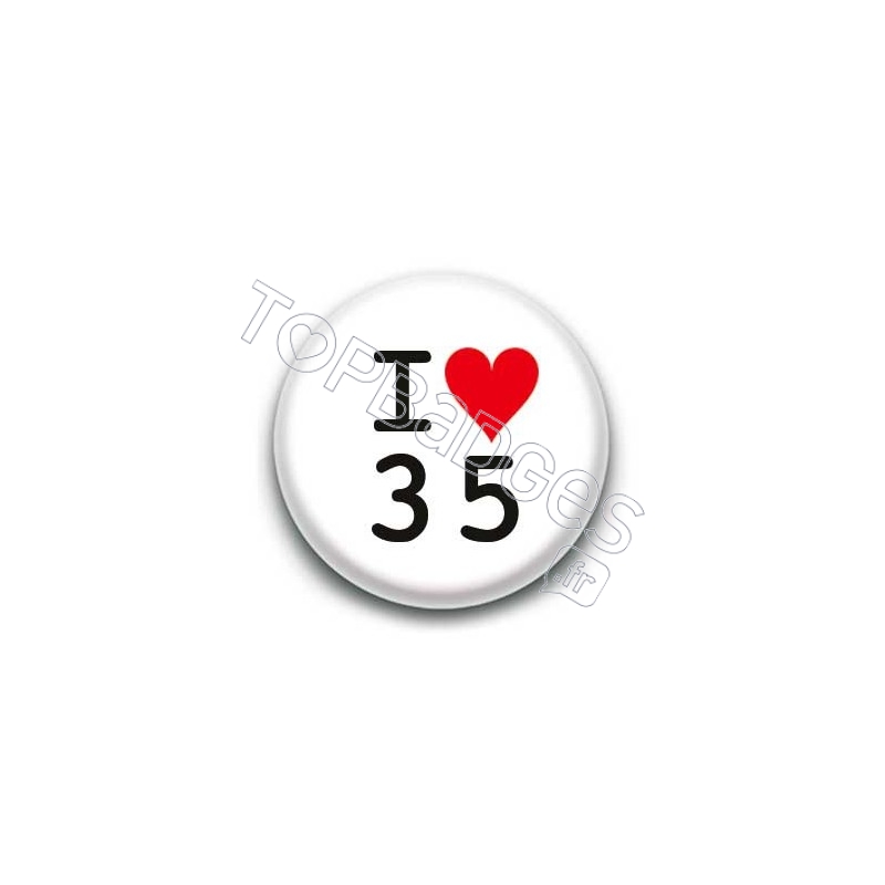 Badge I Love 35