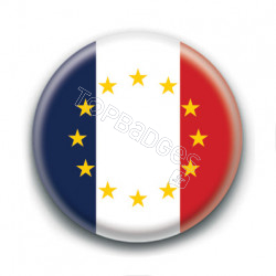 Badge : Drapeau France Europe