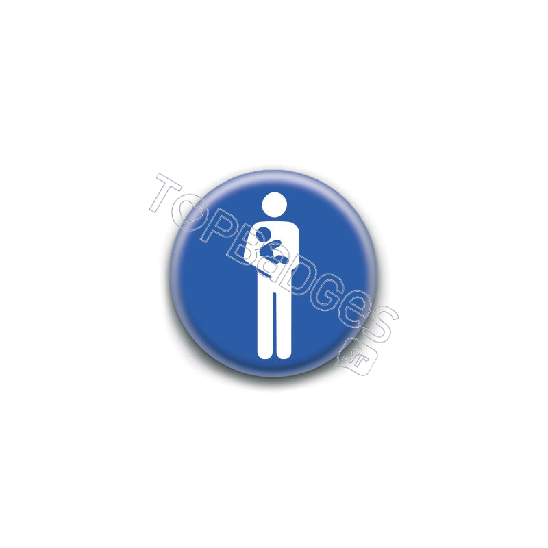 Badge : Adulte avec enfant